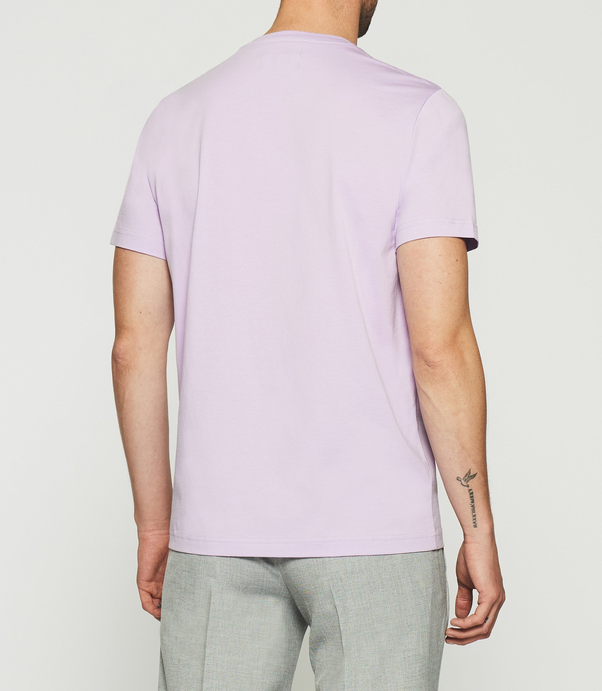 Unifarbenes Kurzarm-T-Shirt violett parma GABRIEL