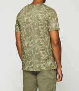 T-Shirt mit kurzen Ärmeln und Khaki-Print GUSTIN