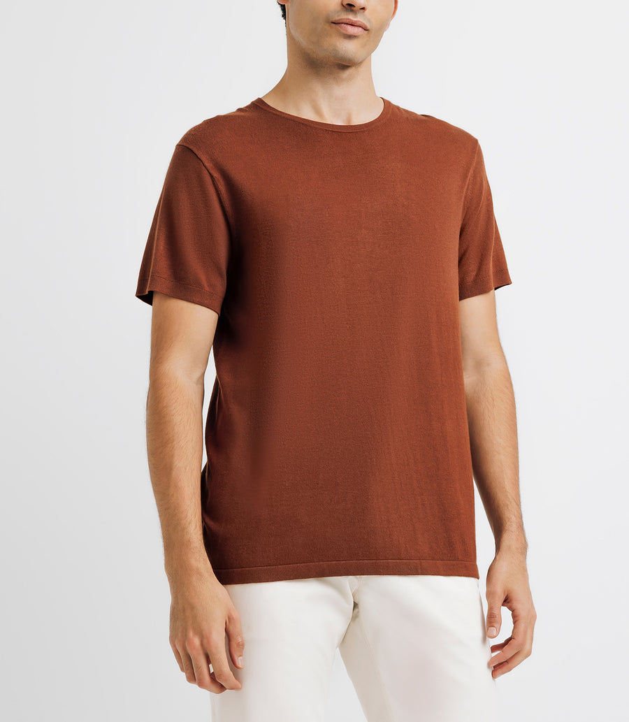 Tee mc knit round neck TRUFFLE