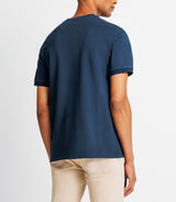 T-shirt with zipped navy pocket