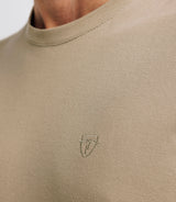 Khaki round neck t-shirt