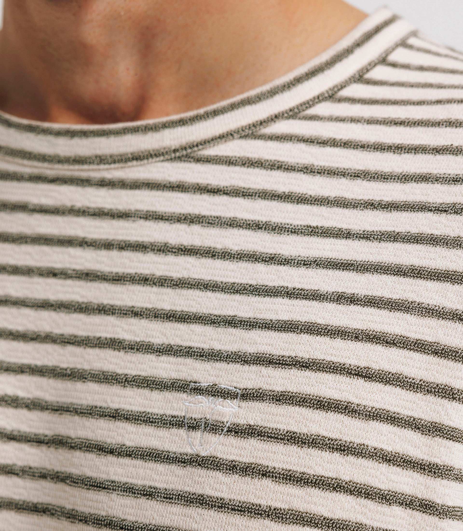 Ecru striped t-shirt