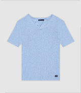 T-shirt with linen buttoned sky