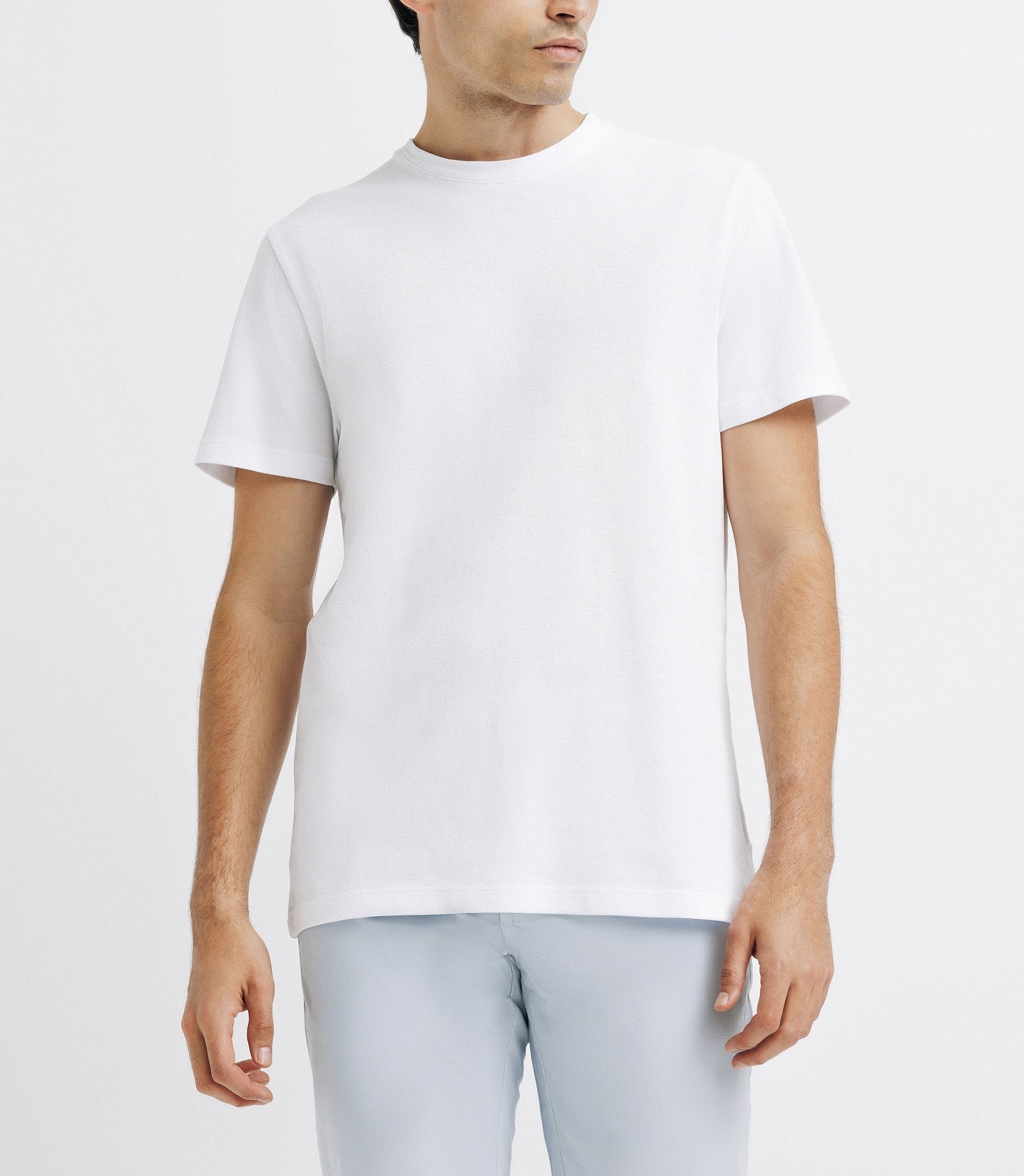 White pique T-shirt