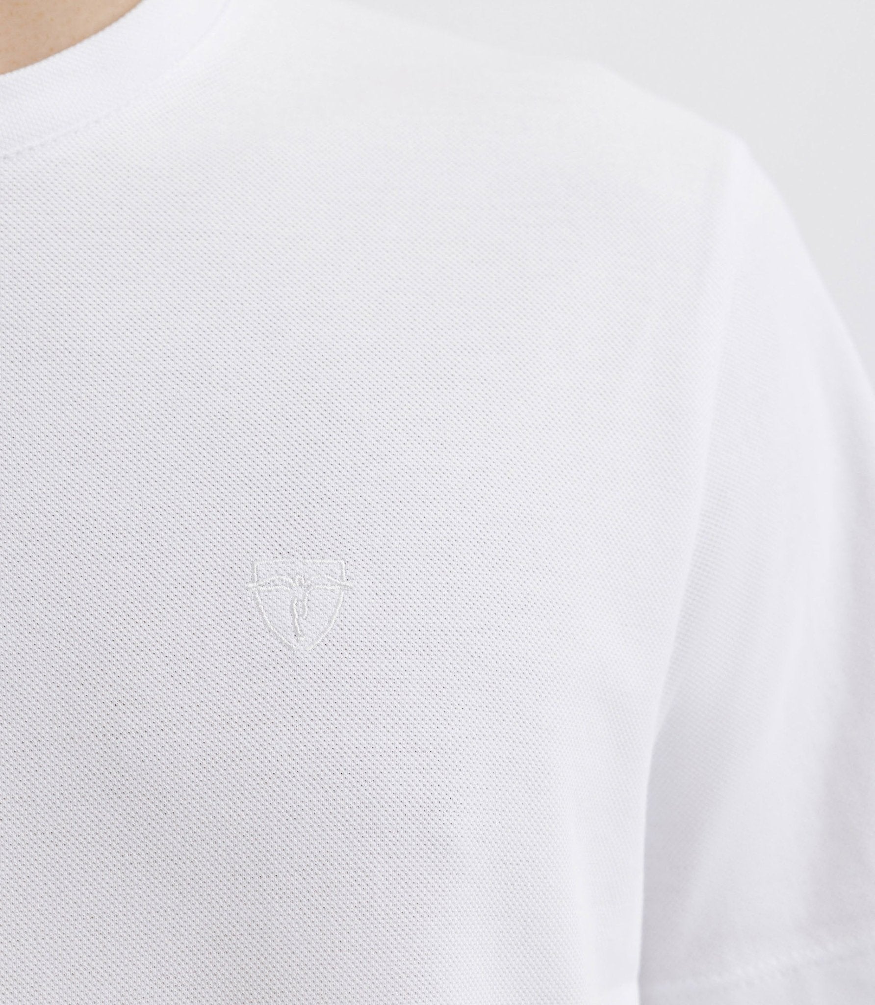 White pique T-shirt