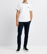 White teddy collar t-shirt