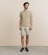 V-neck t-shirt with khaki pocket