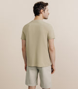 V-neck t-shirt with khaki pocket