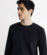 T-shirt in jersey long sleeves black