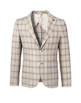 Veste casual carreaux beige - IZAC