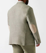 Khaki and beige jacket with alchemybt coudières