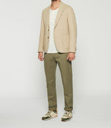 Veste en coton armuré beige ANDREAS