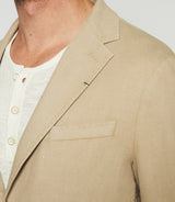 Veste en coton armuré beige ANDREAS