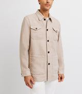 Veste casual 100% lin beige - IZAC