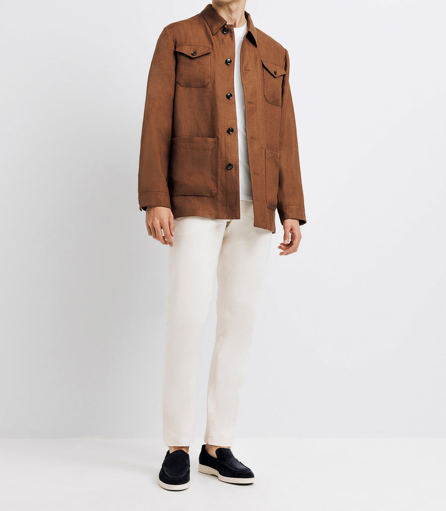 TRUFFE cotton linen jacket