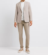 Veste casual seersucker beige