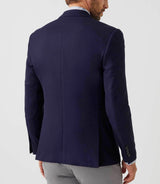 2 buttons jacket with elbow patches navy "Unclassifiable