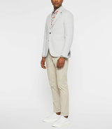 DRIVE light grey two-button casual jacket