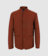 Veste col mao terracota - IZAC