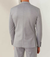 Ales" light grey knit city jacket