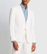 White separable linen jacket