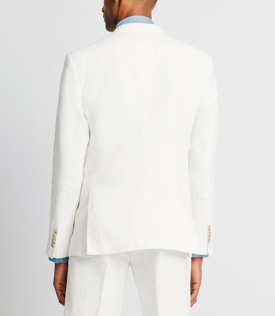 White linen separable jacket CELESTE