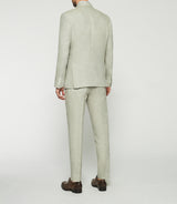 Separable khaki linen jacket CELESTE