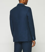 Navy separable linen jacket