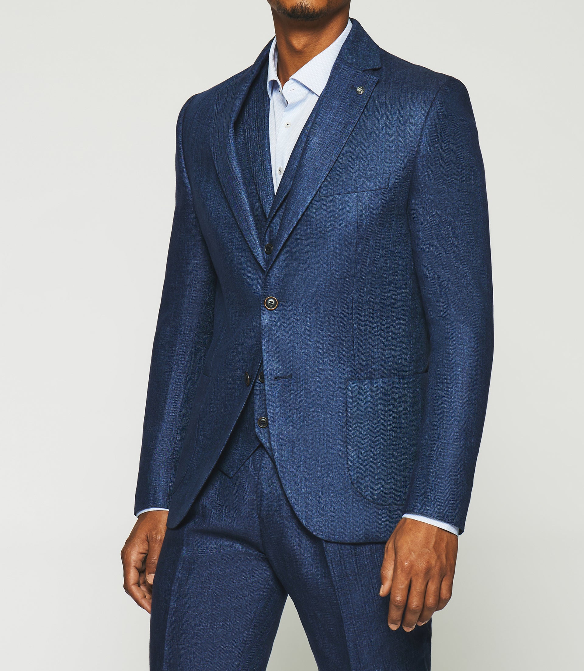 Navy linen CHANCE separable jacket