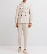 Beige linen cross jacket