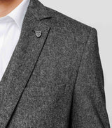 Veste tweed anthracite - IZAC