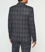 Separable jacket with check pattern Prince of Wales navy SERIES