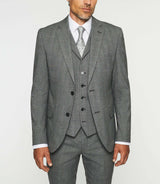 Grey Prince of Wales plaid jacket SOBRE