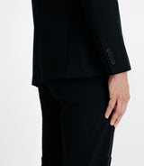 Display jacket with black parment