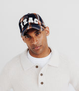 Marine checkered fabric cap