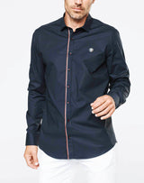 Chemise casual galon sport marine - IZAC