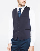 Navy blue suit vest