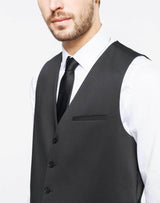 Black suit vest