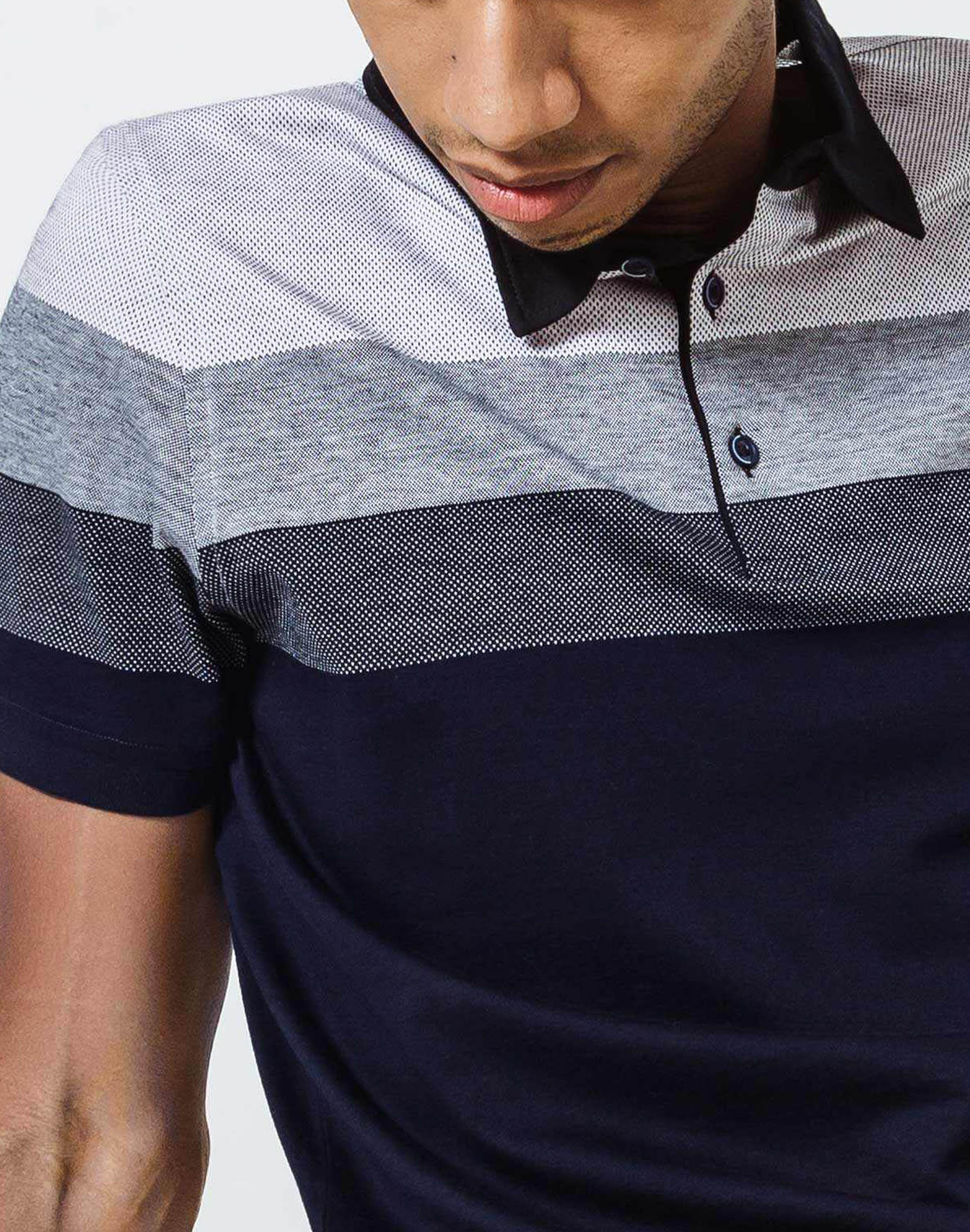 Navy Gradient Polo