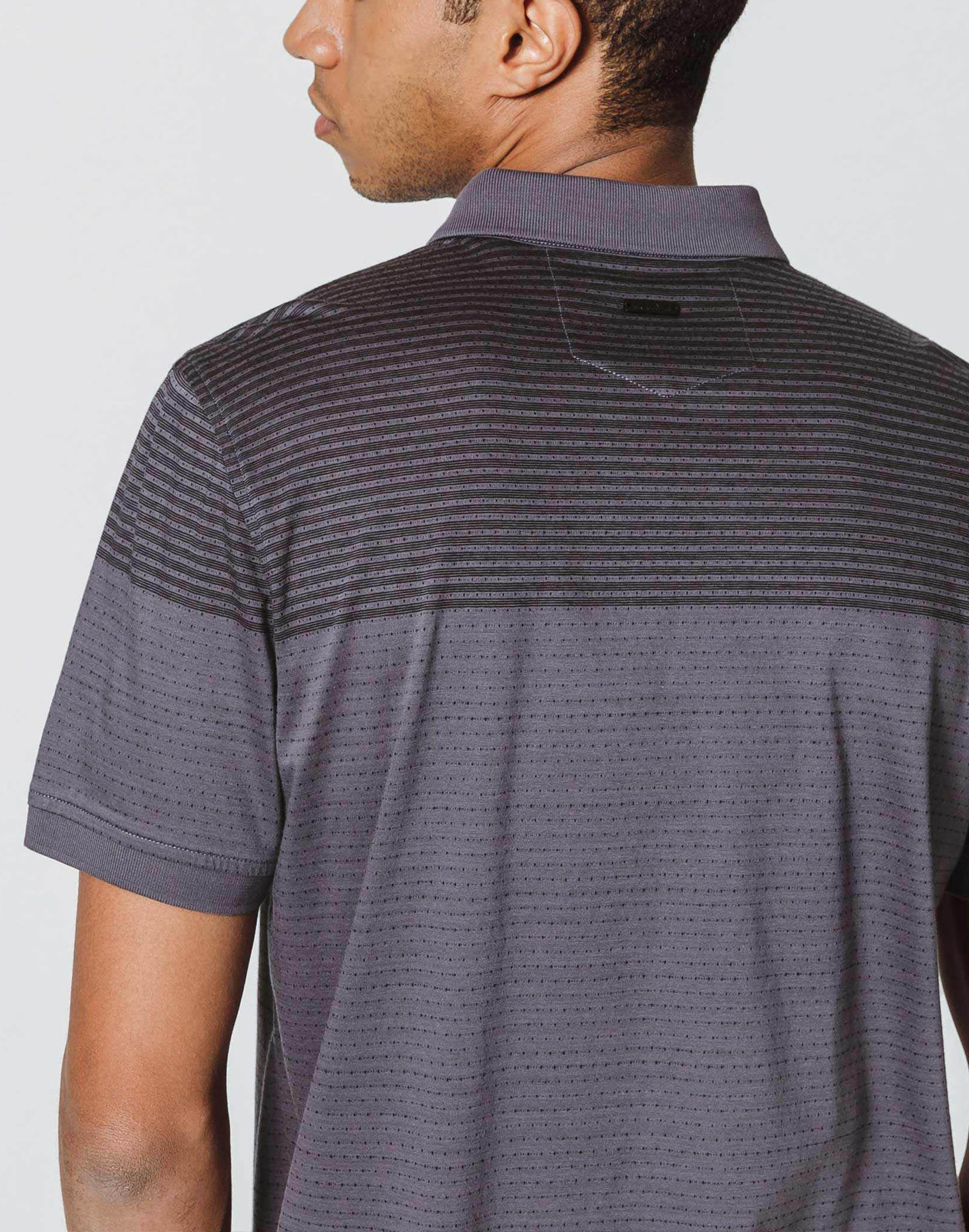 Grey Stripes Polo