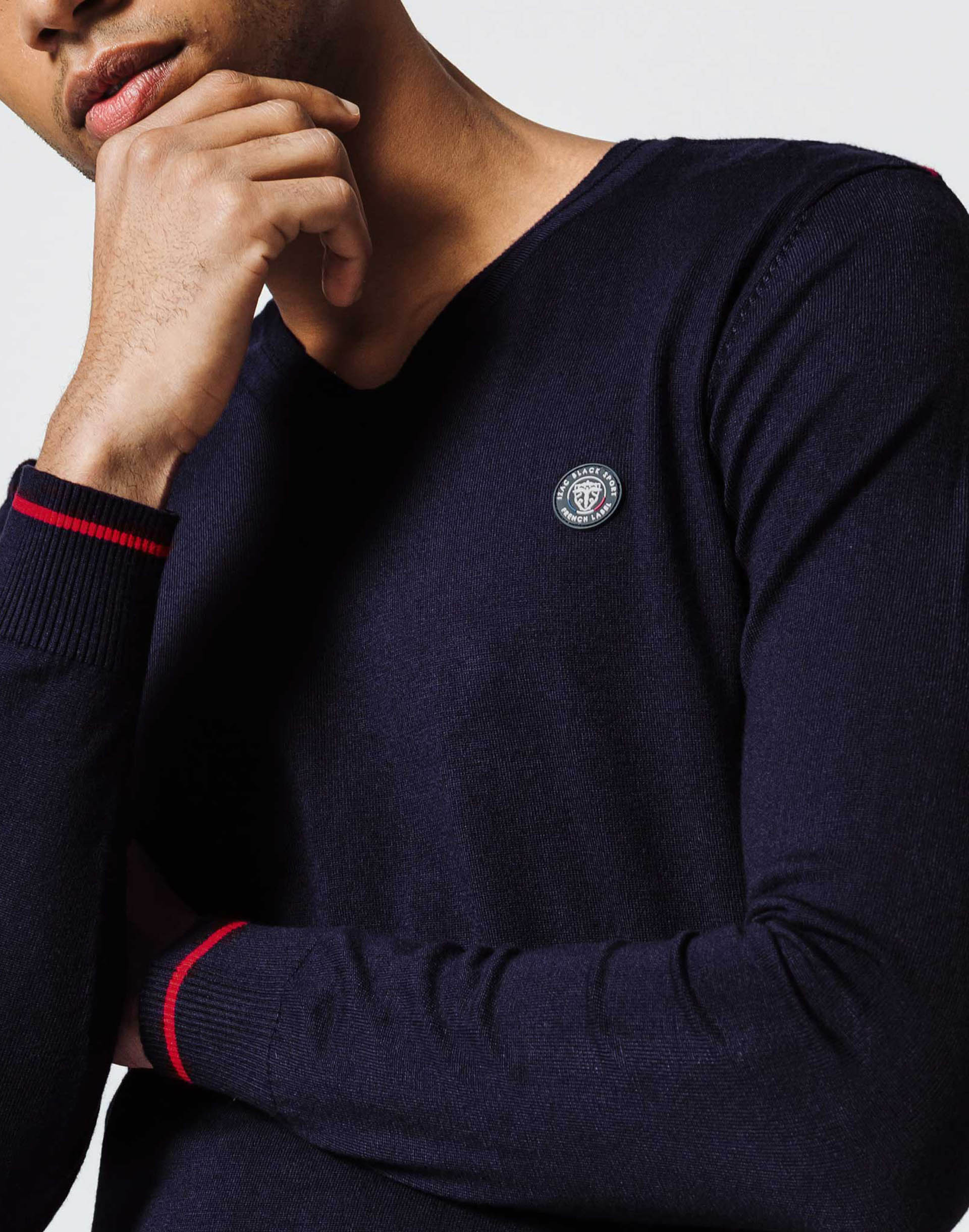 V-Neck Sweater Navy