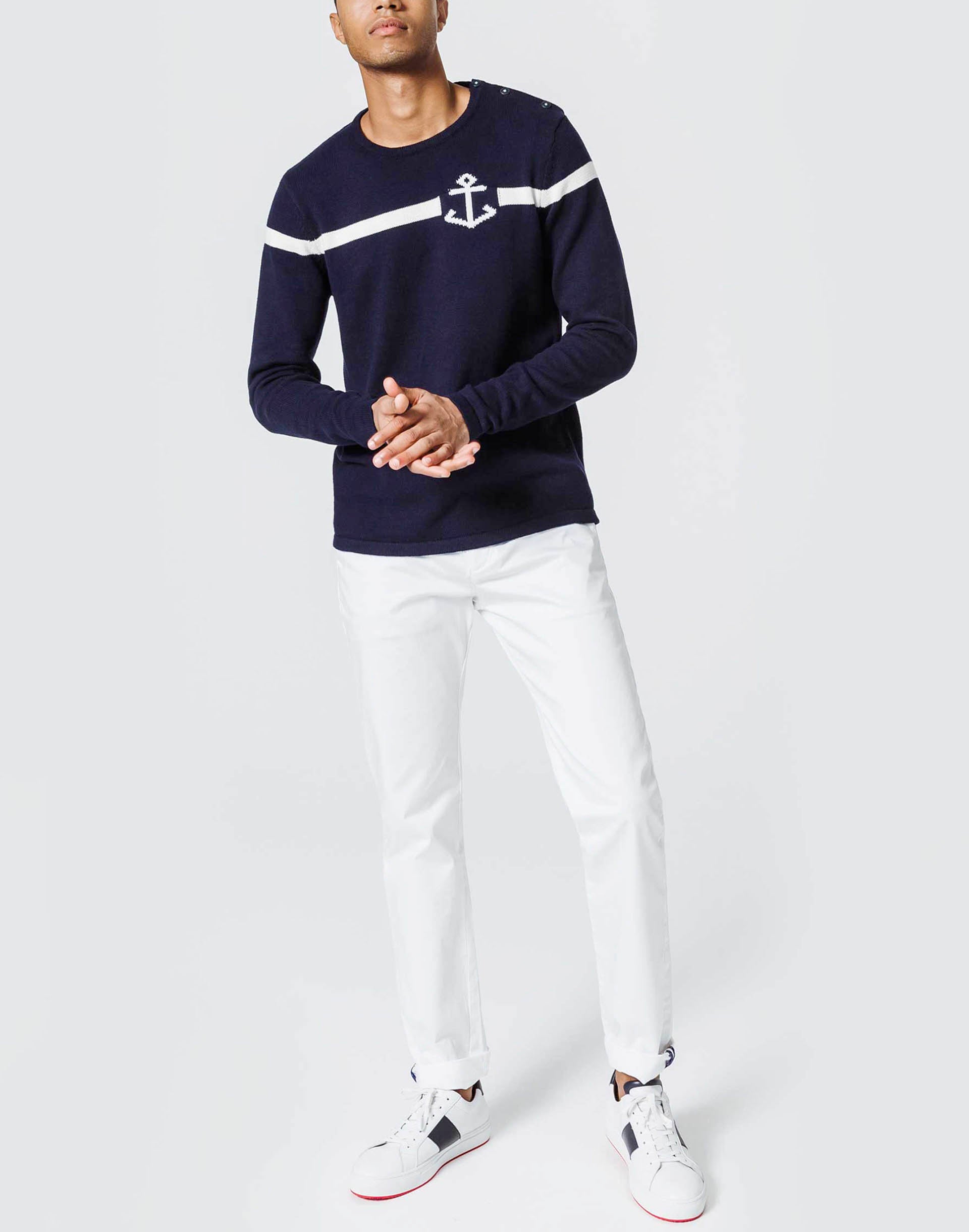 Intersia Anchor Sweater