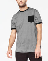 Black micro stripe T-shirt