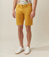 Vino" mustard Bermuda shorts