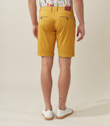 Vino" mustard Bermuda shorts