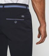 Sateau" navy Bermuda shorts