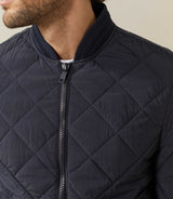 Carat" navy quilted teddy