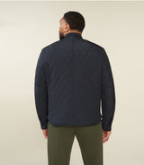 MACEOBT quilted two-ply navy jacket and shirt