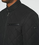 Blouson surchemise matelassé noir MADDISON - IZAC