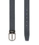 Ceinture réversible en cuir marine - IZAC